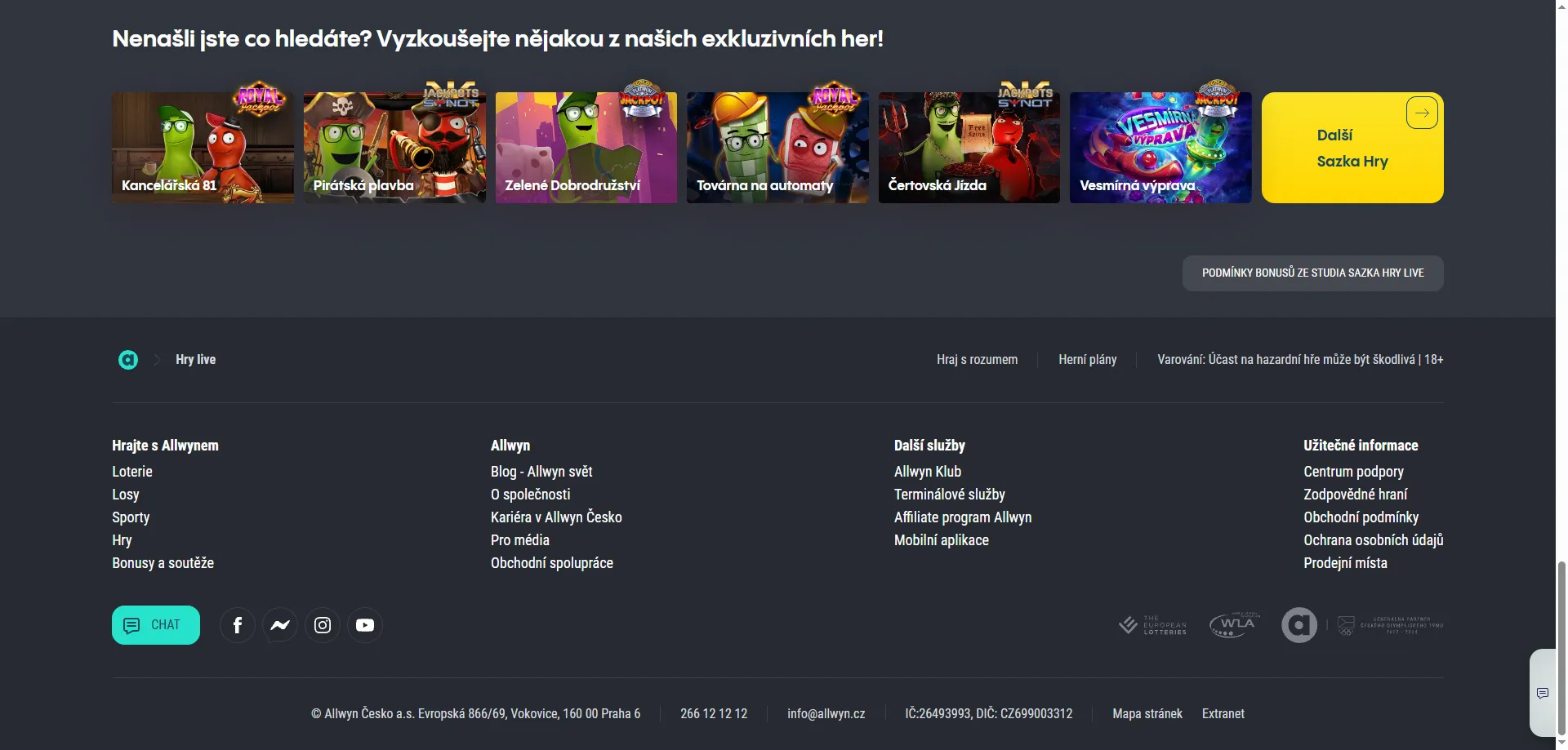 Sazka hry automaty online – nejoblíbenější sloty a jackpoty