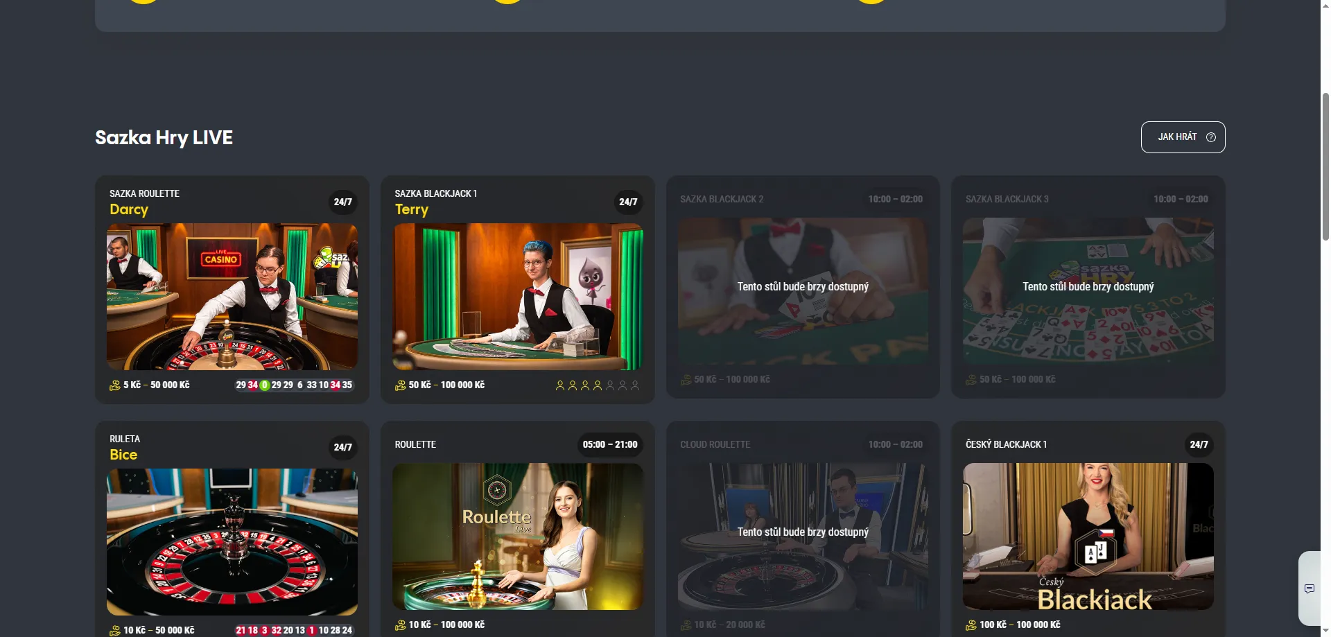 Sazka Casino platební metody – vklady a výběry bez poplatků