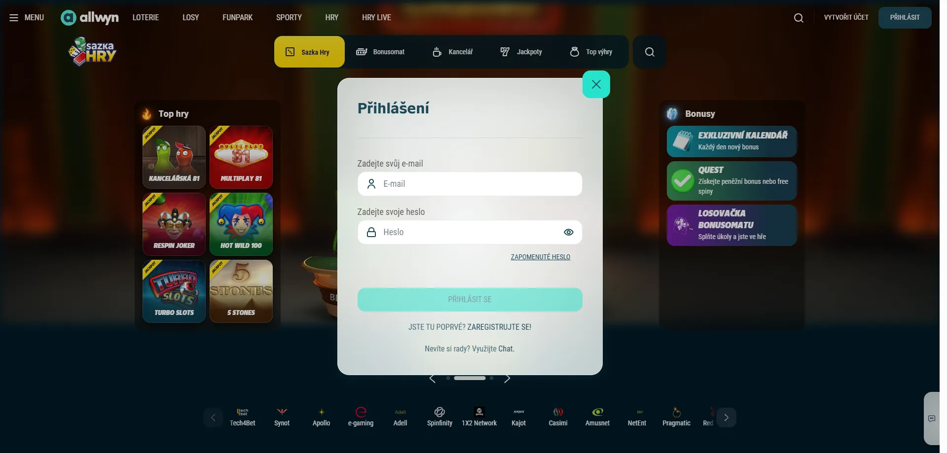 Přihlášení do Sazka Casino přes mobilní aplikaci iOS